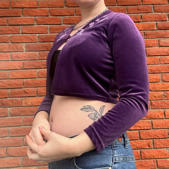 Whimsigoth velvet cardigan - Picture 7 of 11